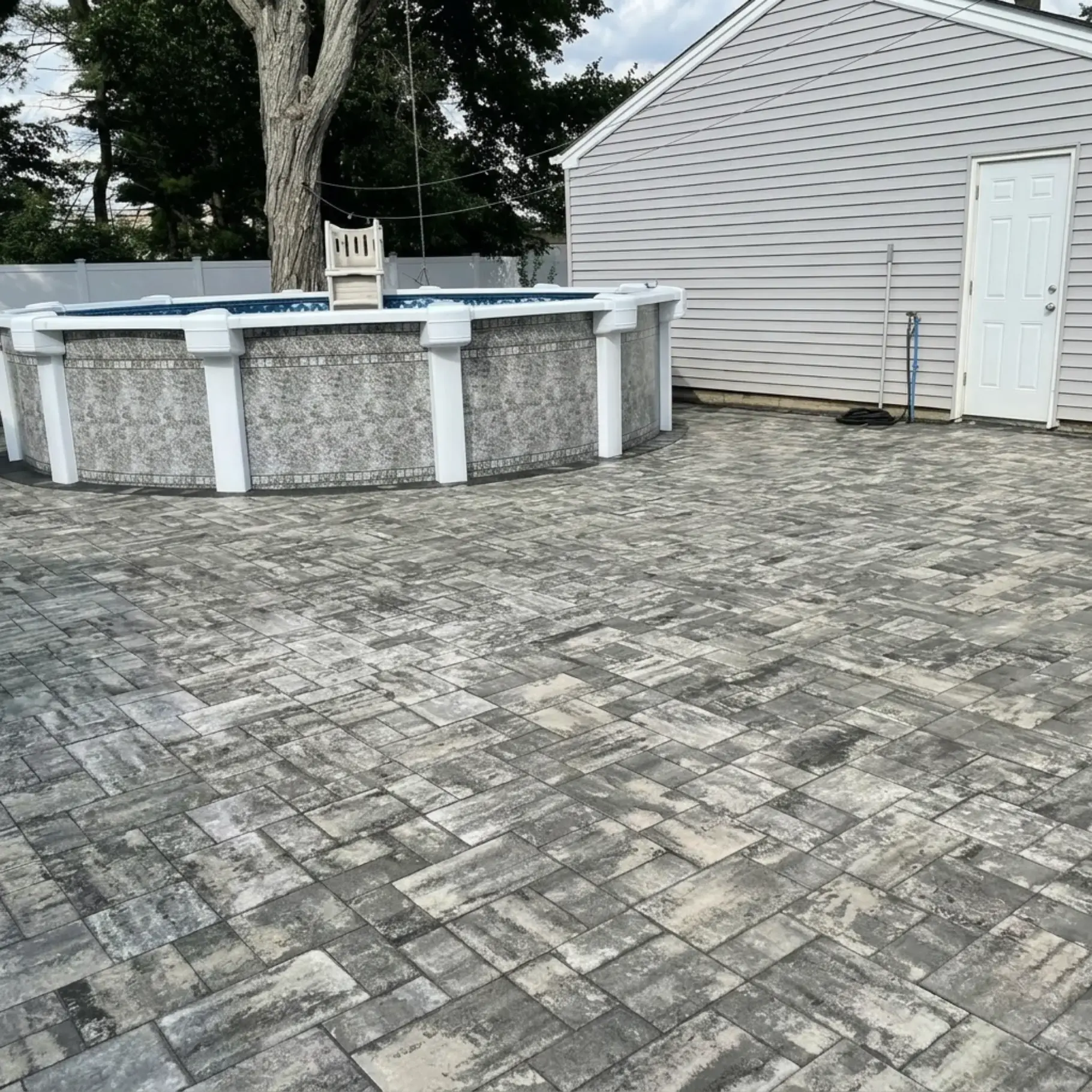 Paver patio project in New Jersey