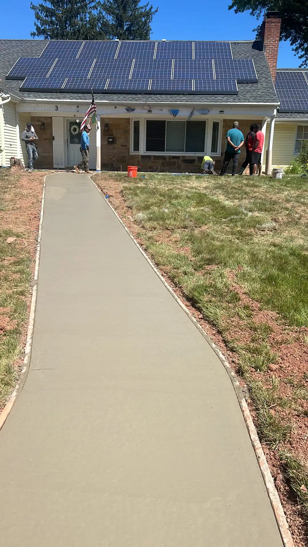 Landscaping project in New Jersey